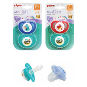 Pack Chupete Mini Light Pigeon 12 Meses+