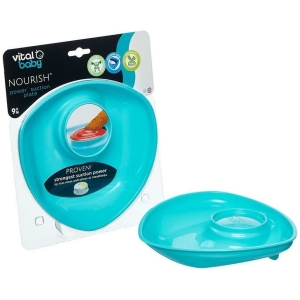 Plato con succión celeste vital baby