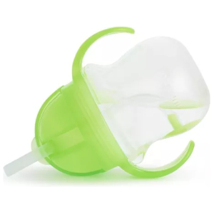 Vaso antiderrame any angle bombilla con peso y asas 207ml munchkin - rosa