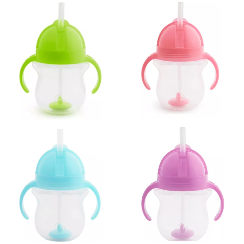 Vaso antiderrame any angle bombilla con peso y asas 207ml munchkin