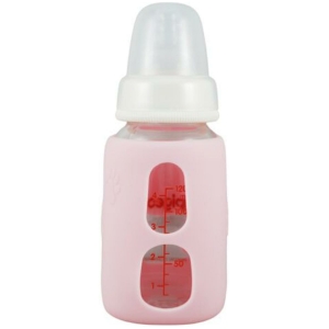 Protector de silicona - mamadera de vidrio boca estándar 120 ml pigeon