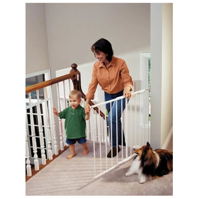 Puerta de seguridad para escaleras kidco - blanca