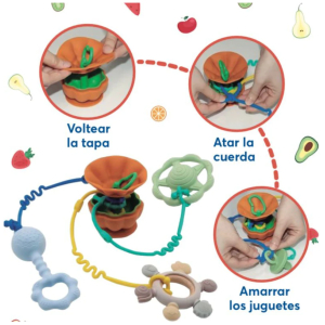 Calabaza sujeta juguetes