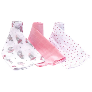 Pañales tutos de muselina rosado bailarinas
