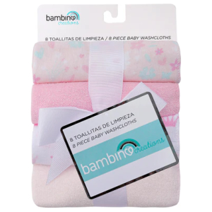 Toallitas de limpieza para bebés bambino rosa flores
