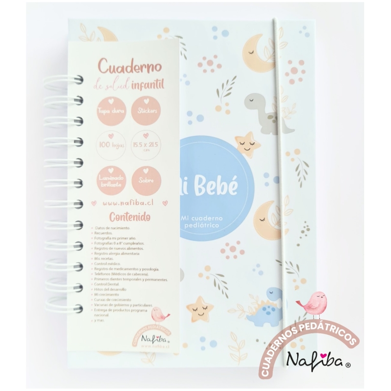 Libreta pediátrica gris avión