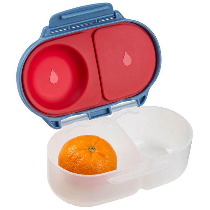 Contenedor snackbox 2 divisiones b.box - blue