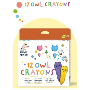 Crayones de Cera 12 Colores Búho