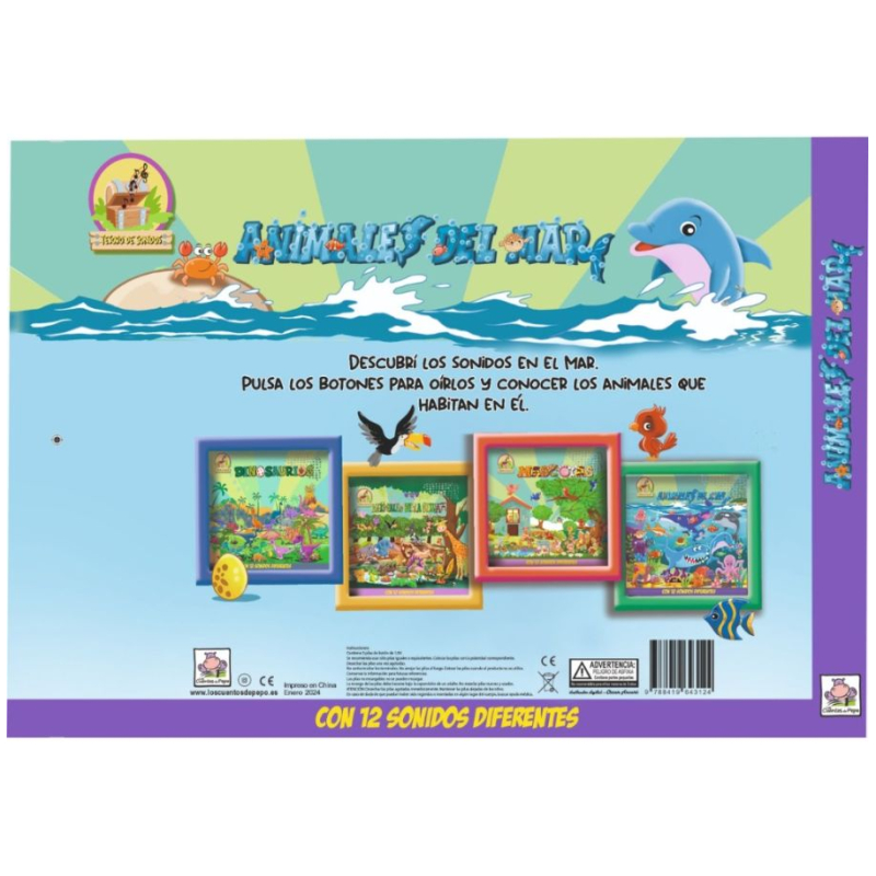 Libro Tesoro de Sonidos - Animales del Mar - Imagen 2